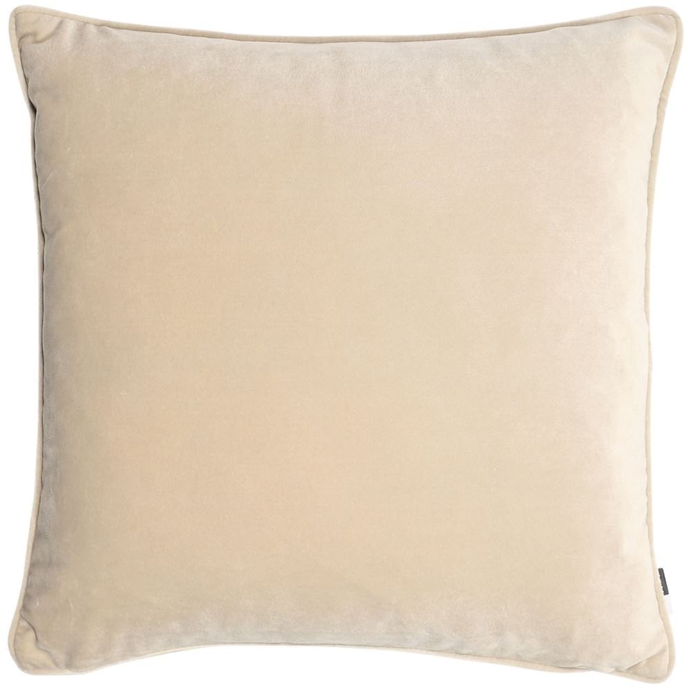 Velvet piped cushion