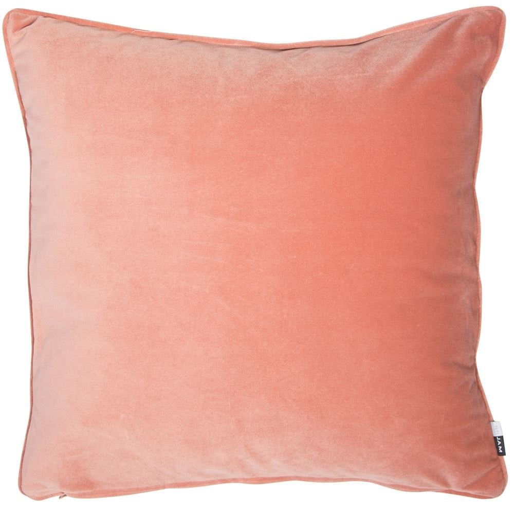 Velvet piped cushion