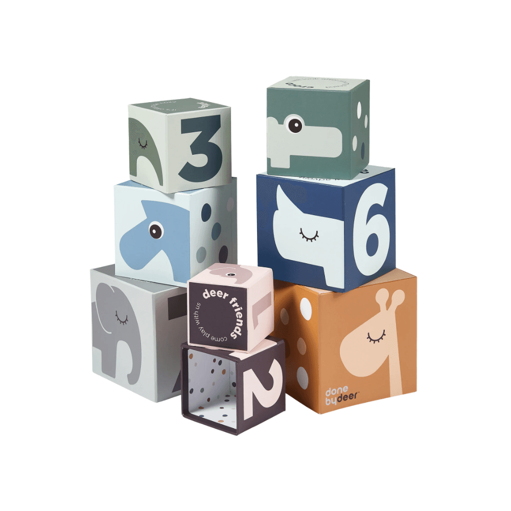 Stacking cubes Deer friends Colour mix