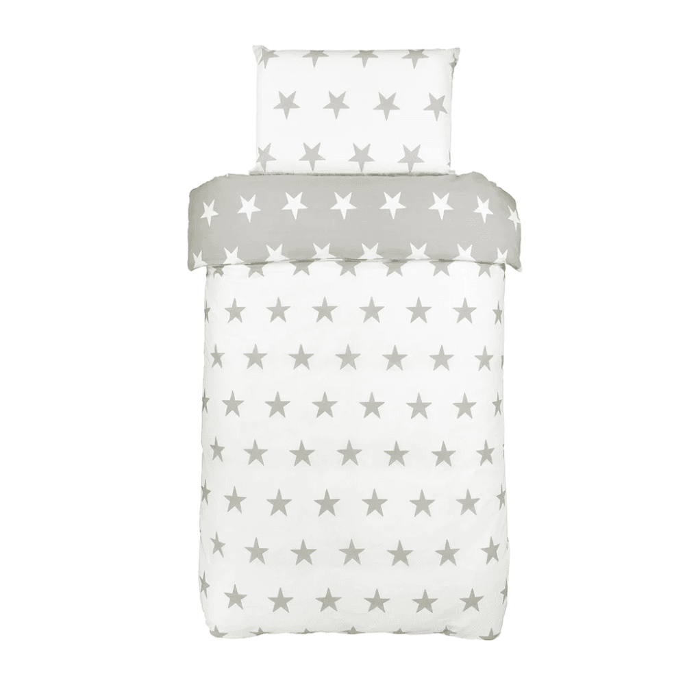 Grey & White Stars Duvet Set