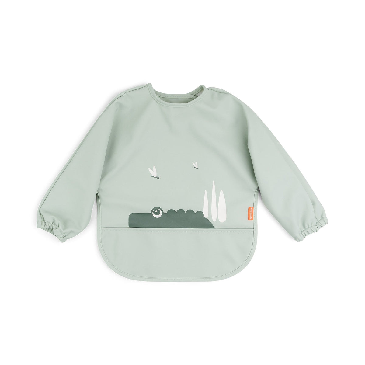 Sleeved Pocket Bib Croco
