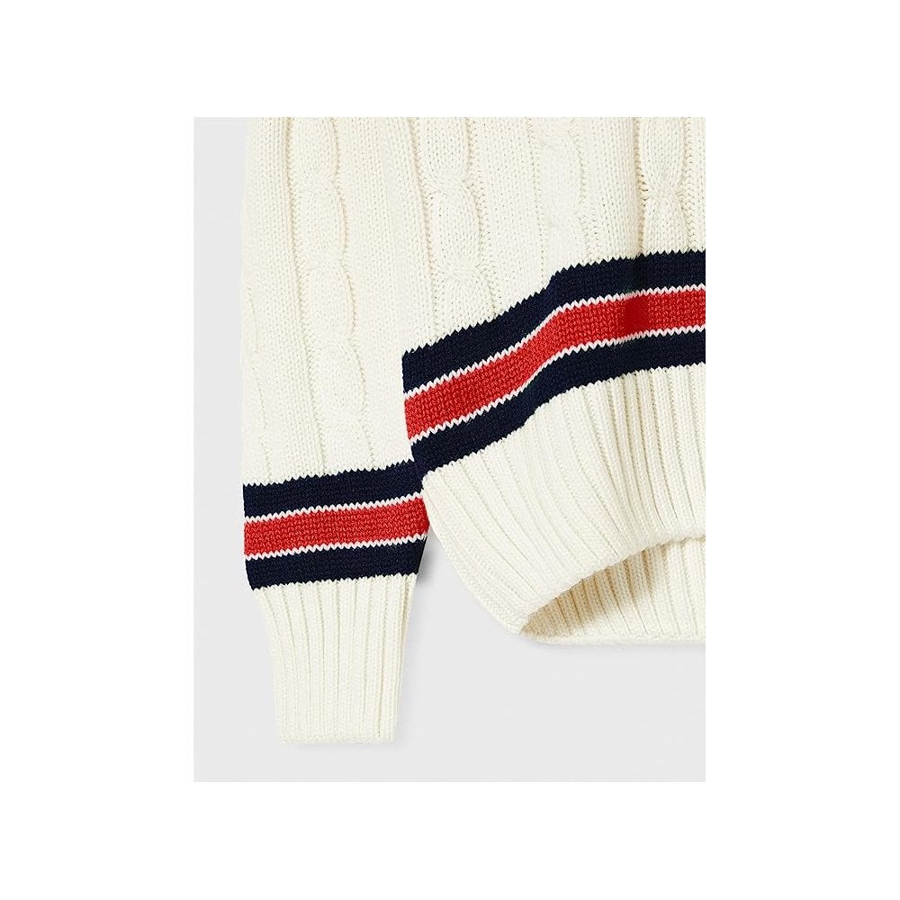 Cable Cricket Sweater - Red