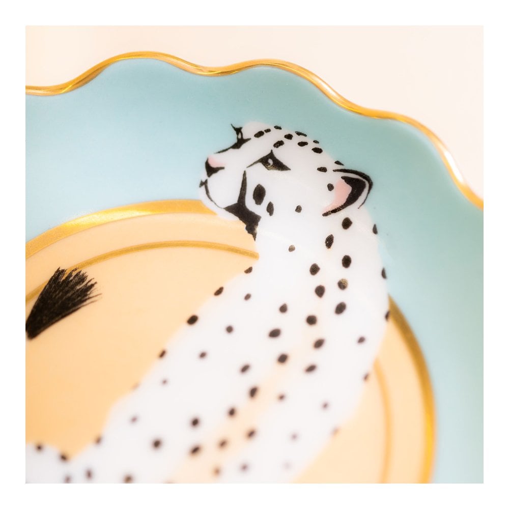 Cheetah Round Trinket Dish