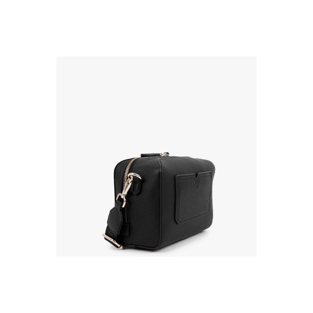 Pattie Haversack Pebbled Black Cross-Body Bag