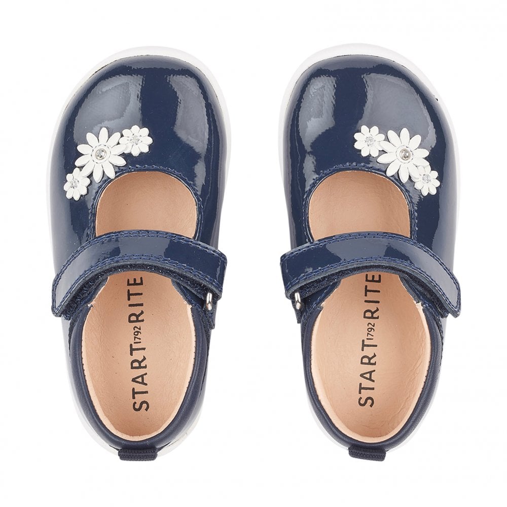 Start Rite Fairy Tale leather girls rip-tape first walking shoes