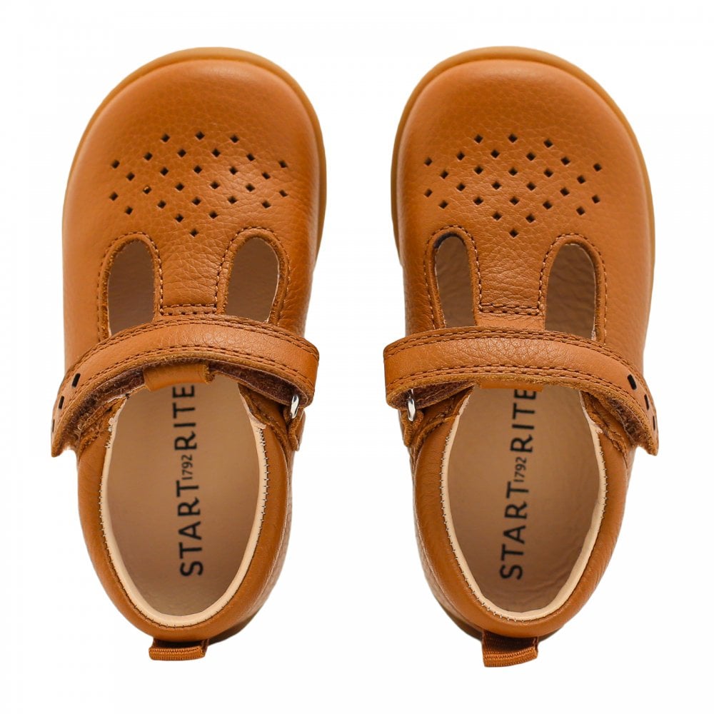 Jigsaw leather boys rip-tape first walking shoes