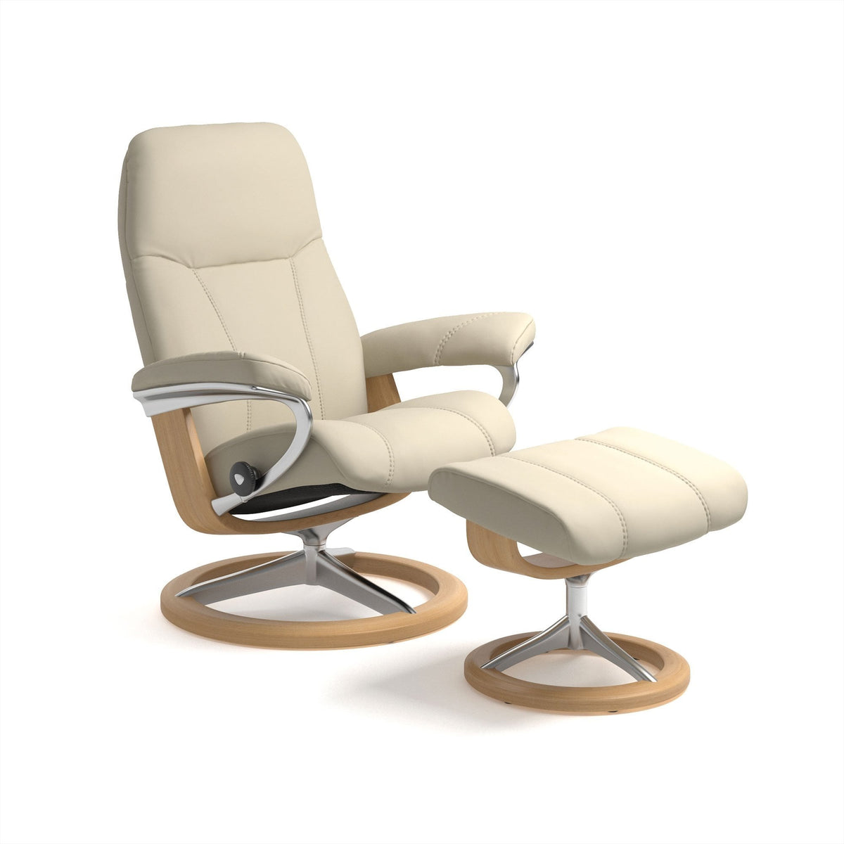 Consul Recliner with Footstool - QUICKSHIP