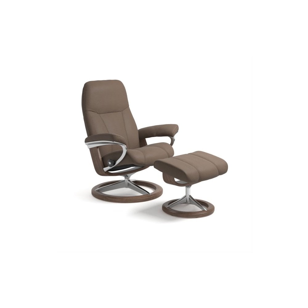 Consul Recliner with Footstool - QUICKSHIP
