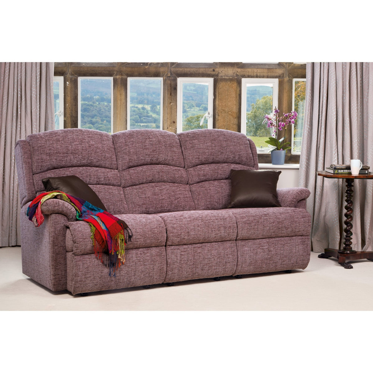 Olivia Fixed 3-Seater Sofa