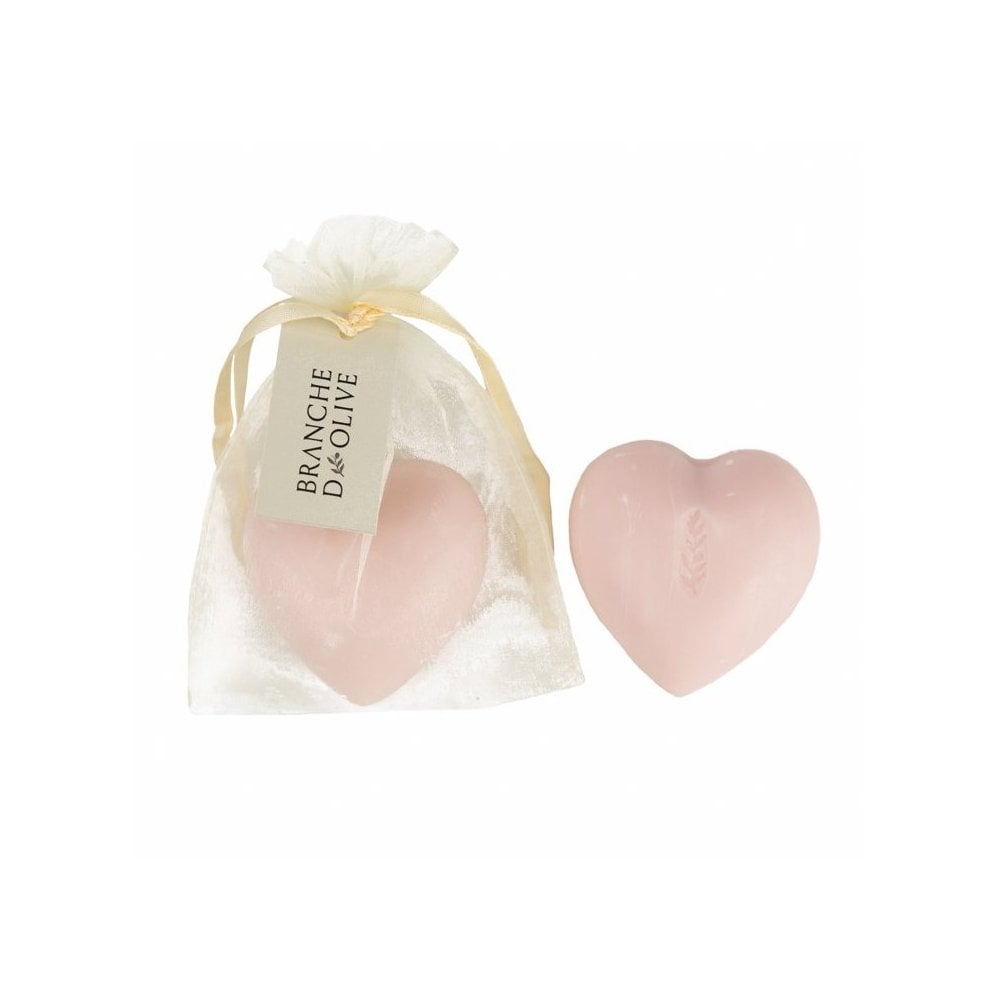 02073VH: 100g Bagged Heart Soap - Rose