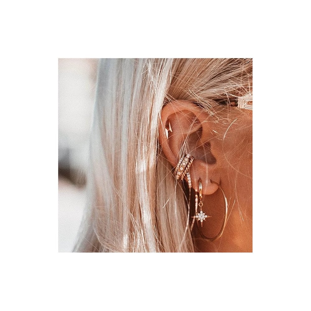 Starburst Hoop Earrings