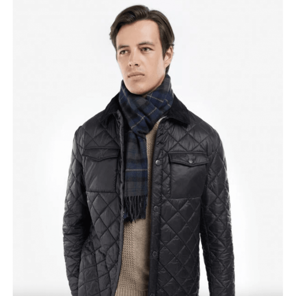 Barbour Pln Lwool Scar Black