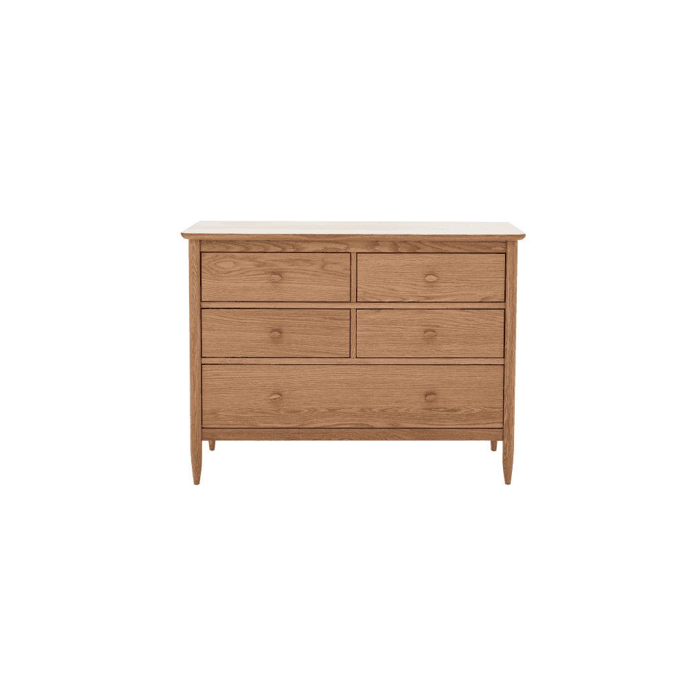 Teramo Bedroom 5 Drawer Wide Chest
