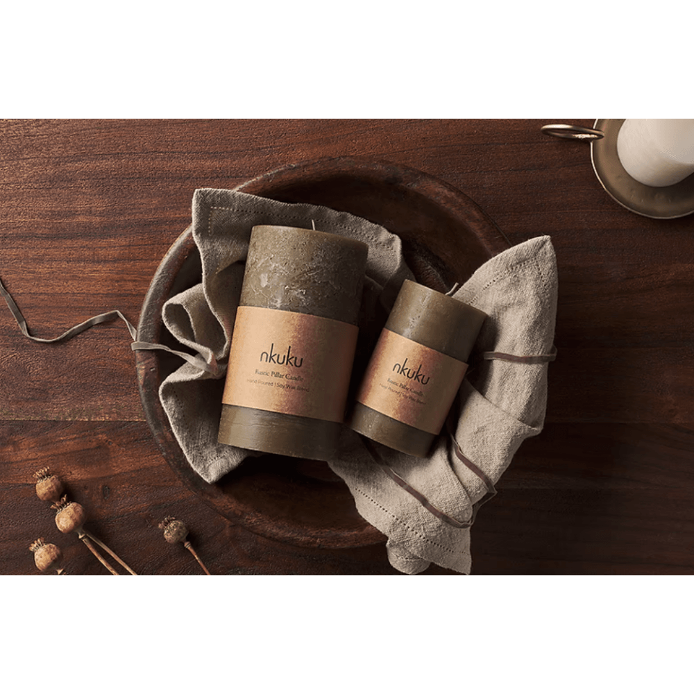 Rustic Soy Blend Pillar Candle