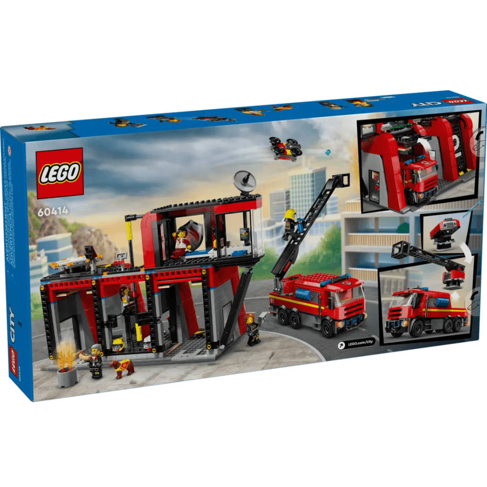 Fire Station with Fire Truck