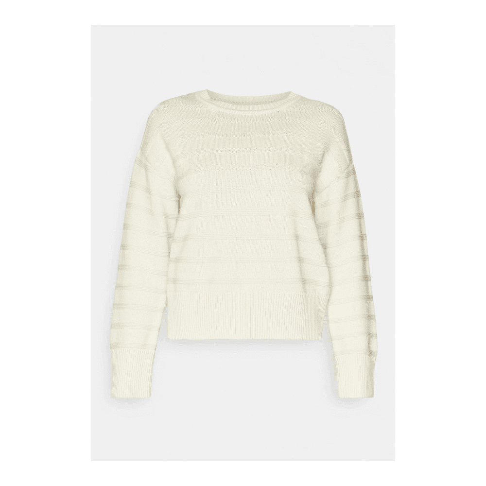 TONAL STRIPED COTTON C-NECK