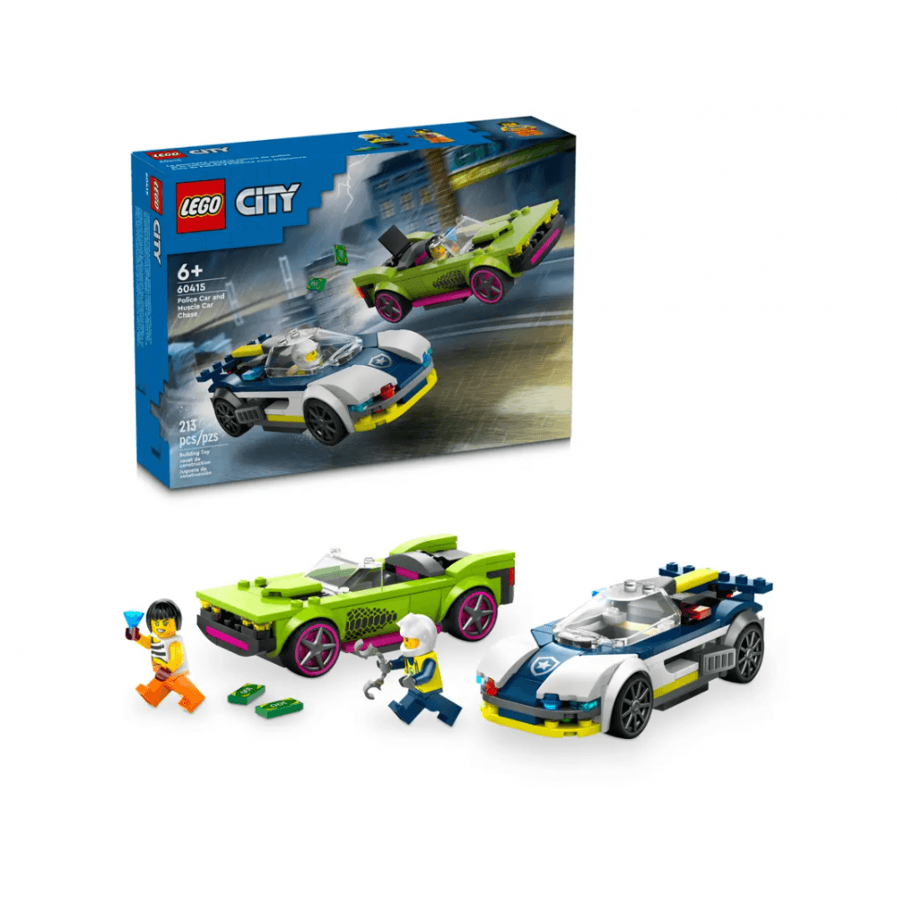 Police Car and Muscle Car Chase