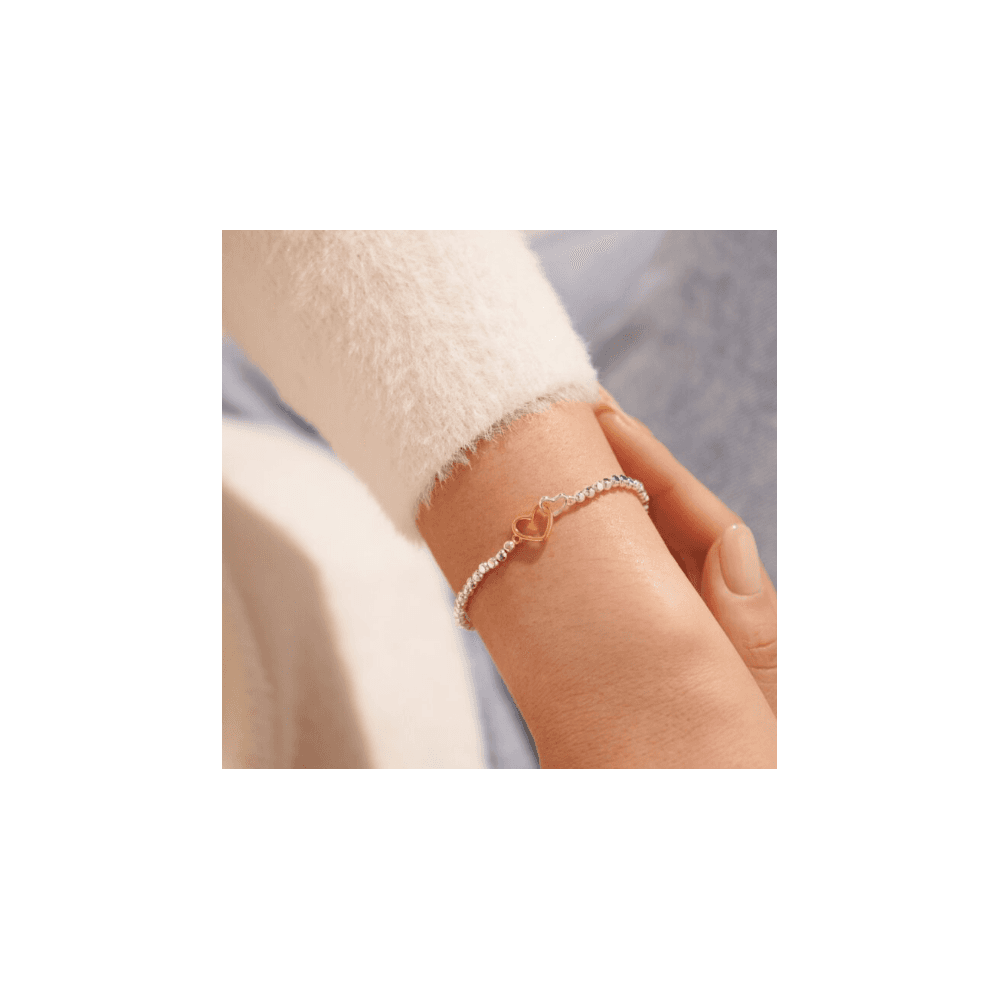 FOREVER YOURS | YOU ARE ALWAYS IN MY HEART | Silver and Gold | Bracelet | 17.5cm stretch