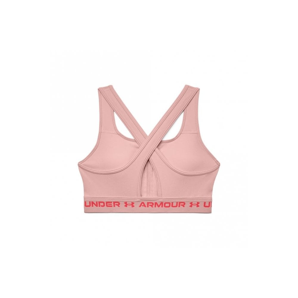 Womens Armour Mid Crossback Heather Sports Bra