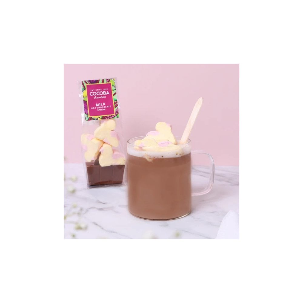 Easter marshmallow hot chocolate spoon bunny