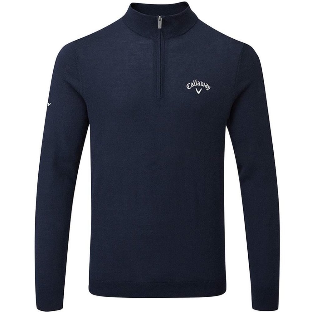1/4 Zip Blended Merino Sweater