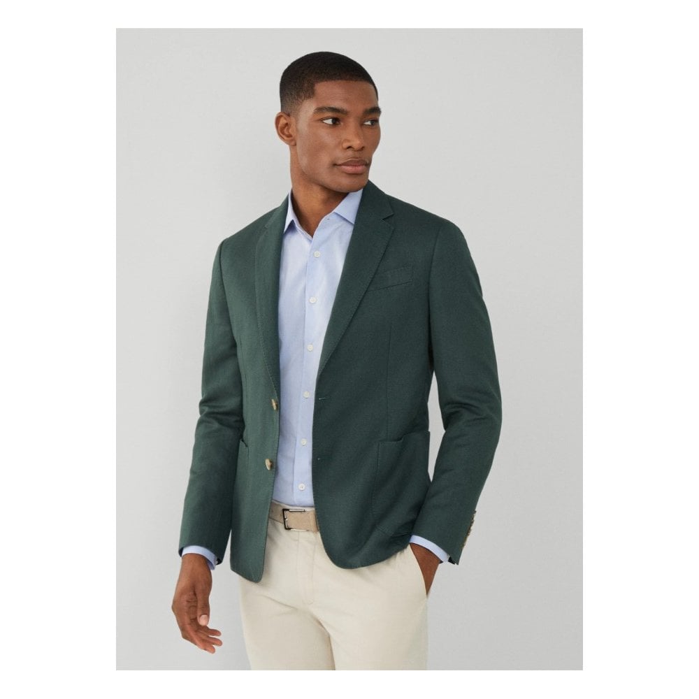 Herringbone Linen Blend Blazer