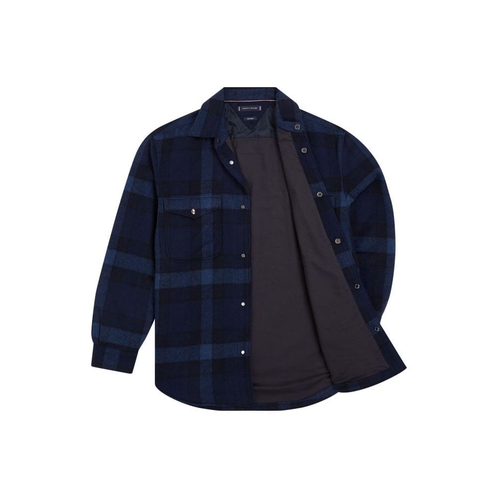 Wool Blend Check Ove