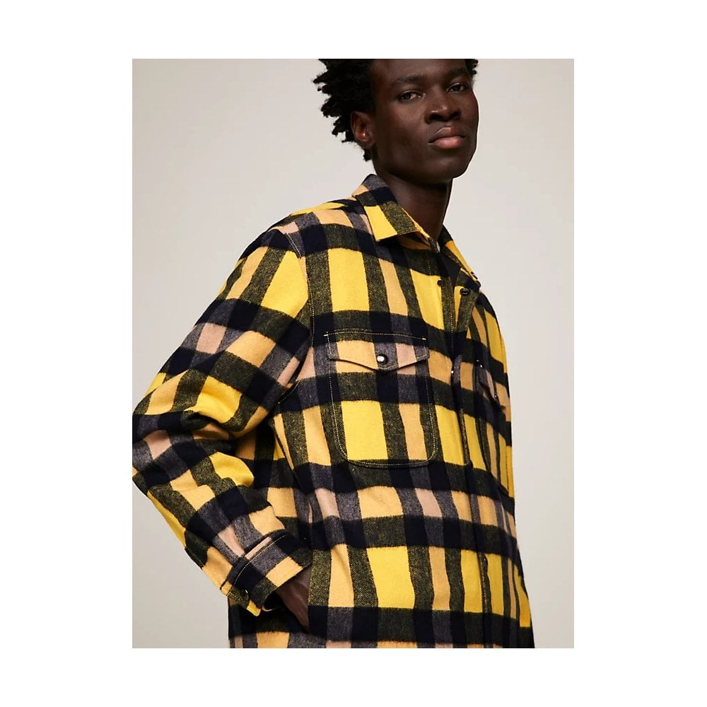 Wool Blend Check Ove