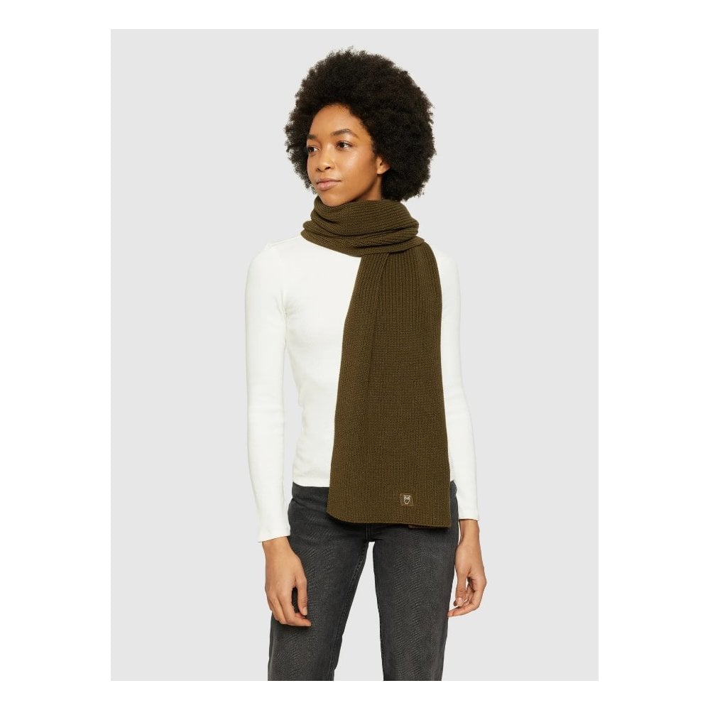 Rib knit scarf - GOTS/Vegan