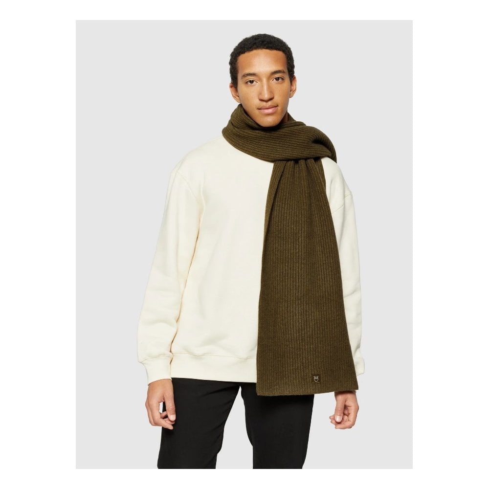 Rib knit scarf - GOTS/Vegan