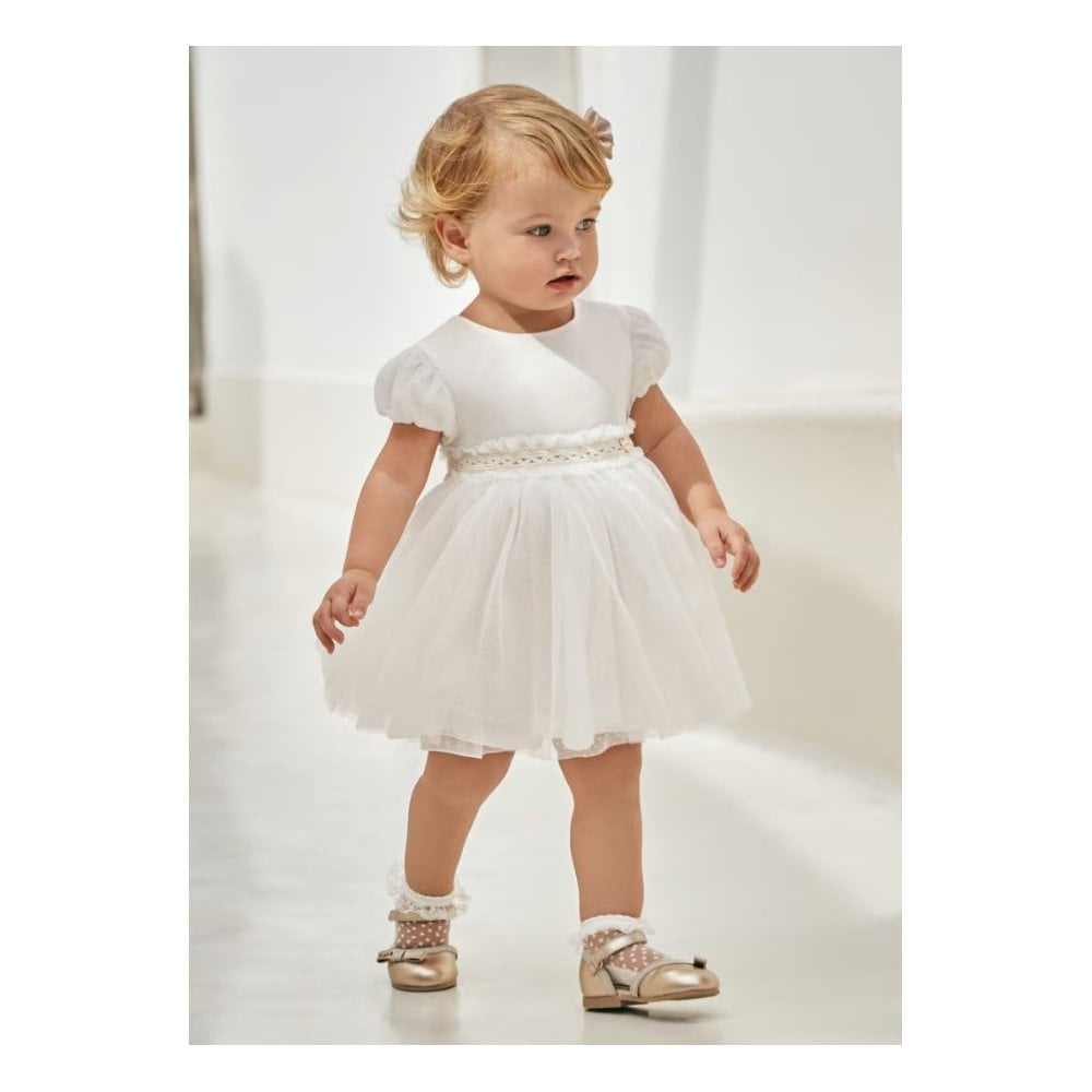 Pleated tulle dress