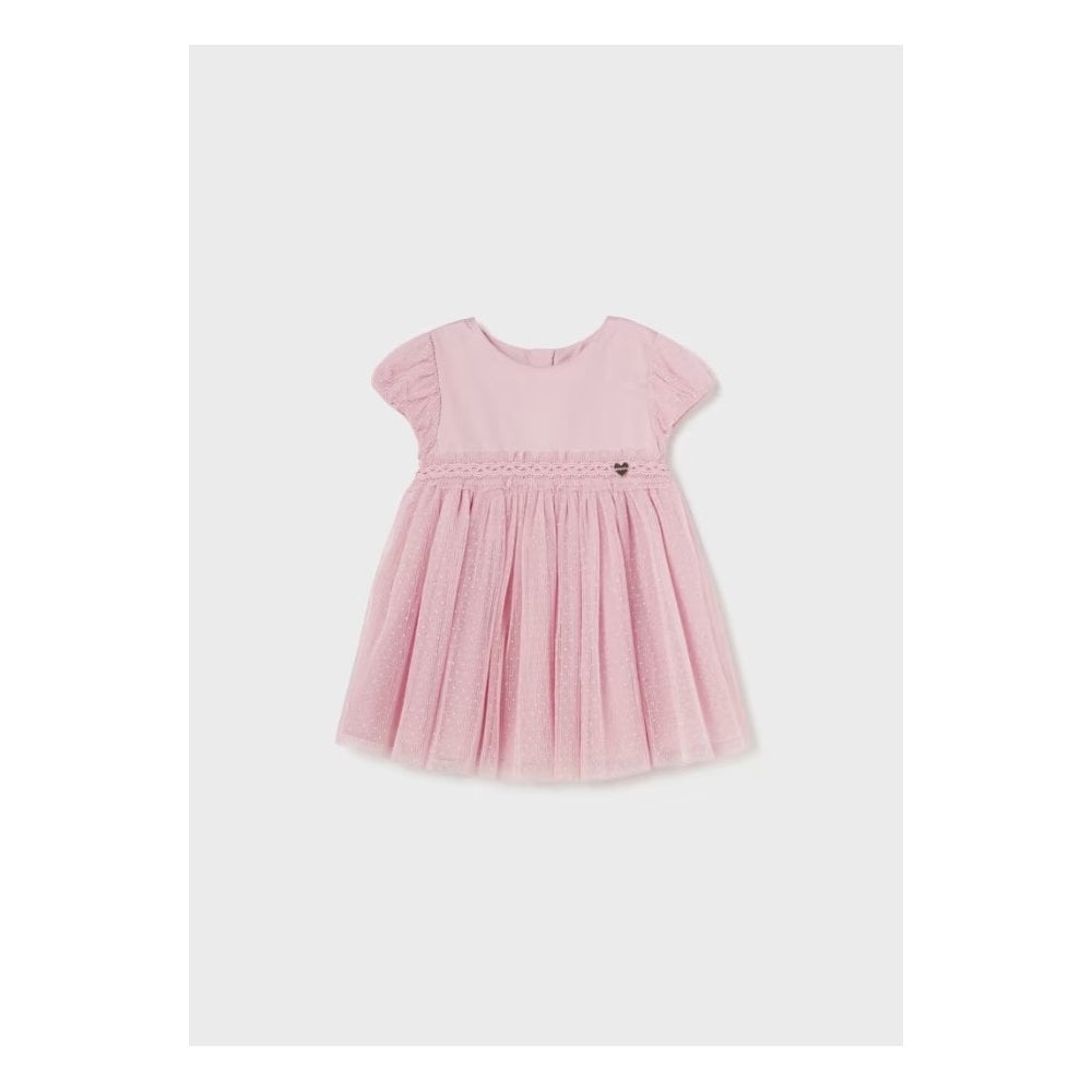 Pleated tulle dress