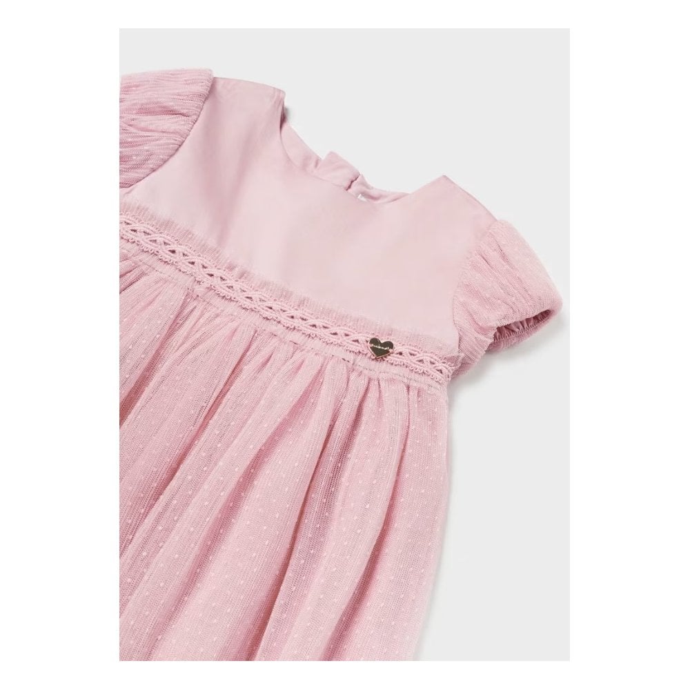 Pleated tulle dress