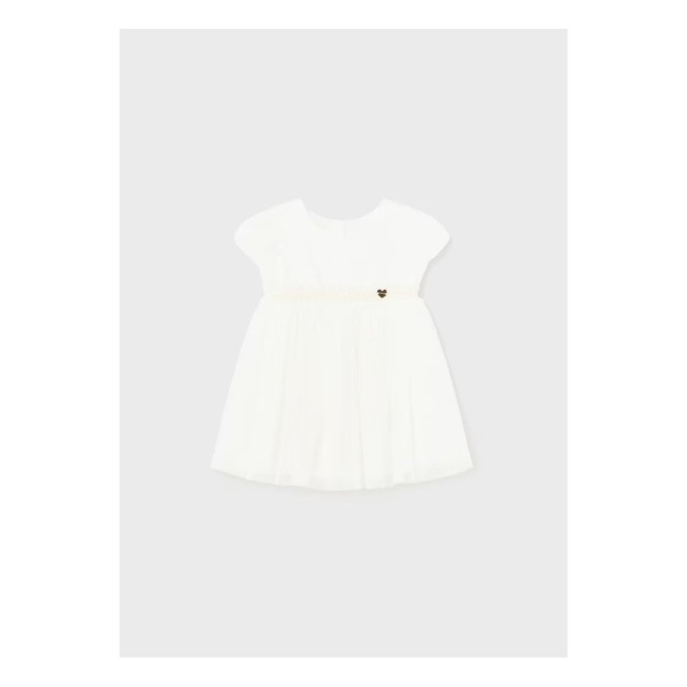 Pleated tulle dress