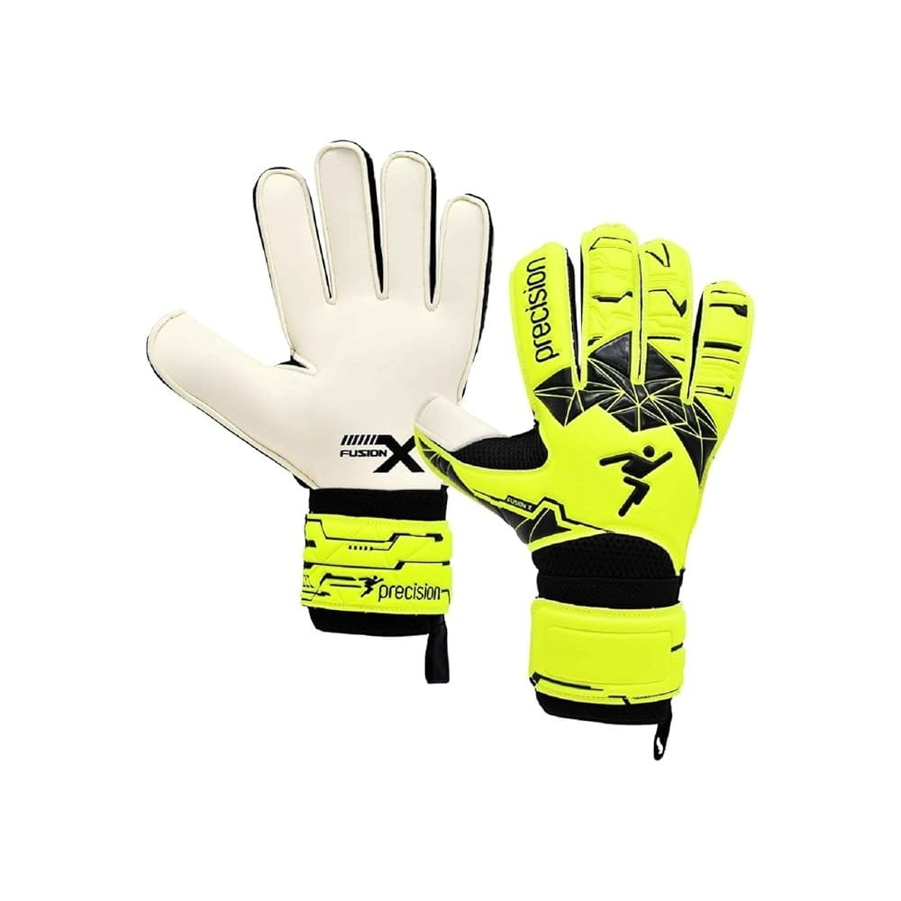 Precision Junior Fusion X Flat Cut Essential GK Gloves