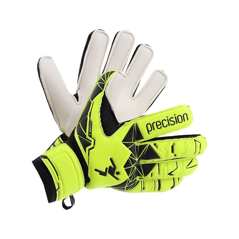 Precision Junior Fusion X Flat Cut Essential GK Gloves