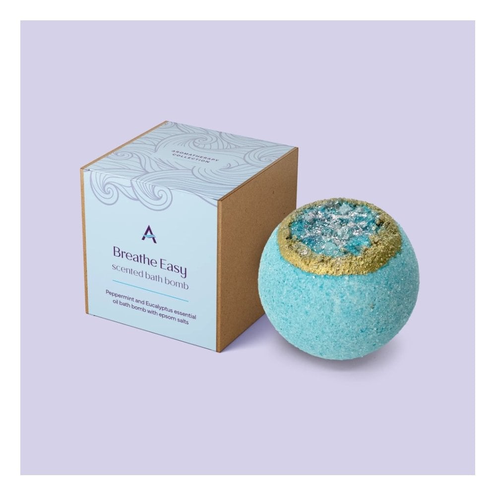 breathe easy clearing essential oil bath bomb