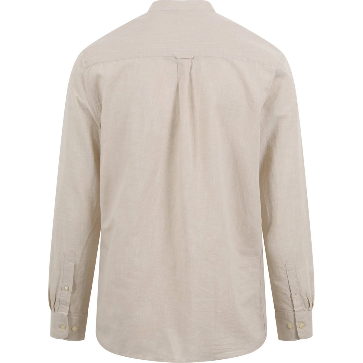 Regular linen stand collar shirt GOTS/Vegan