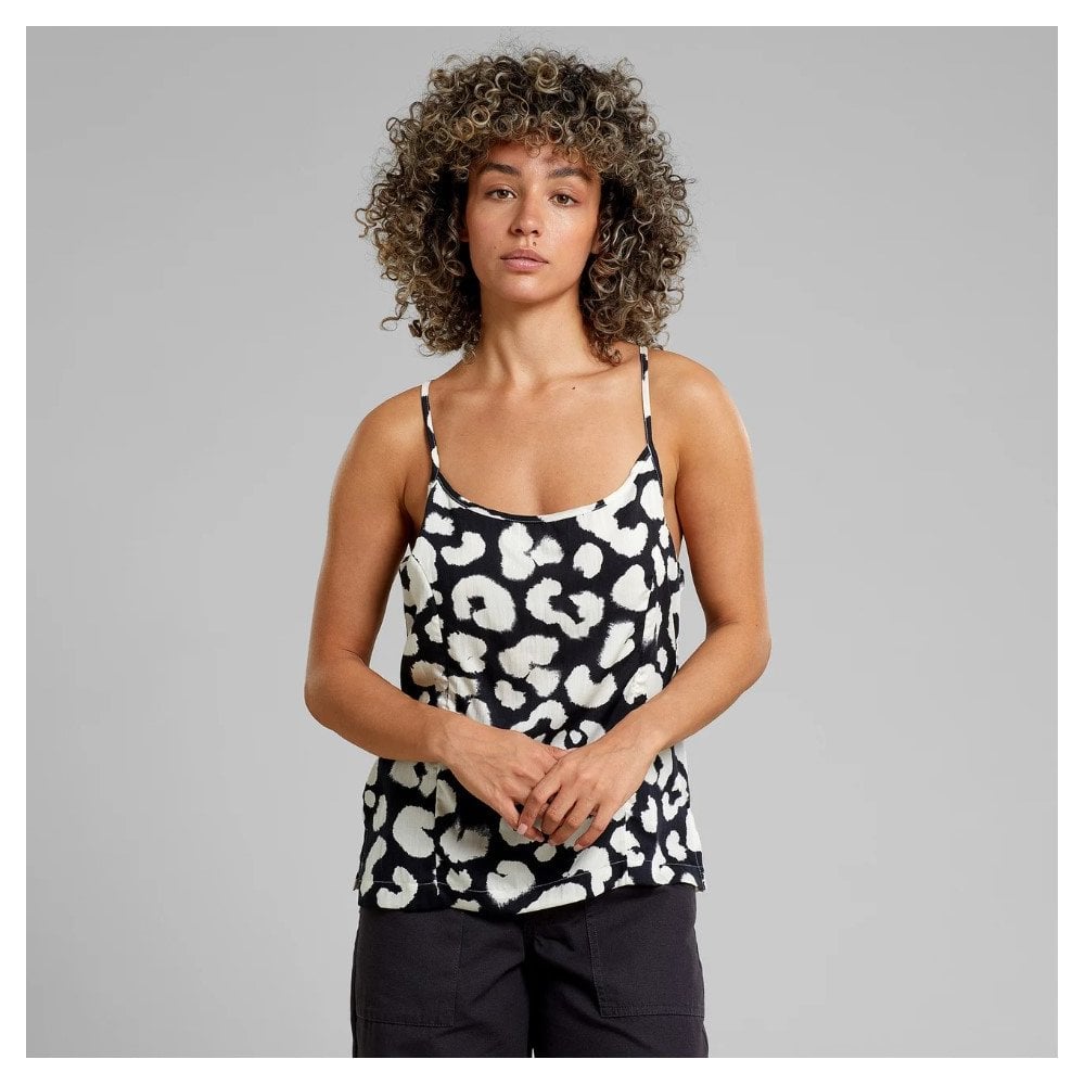 Strap Top Hoby Painted Leopard Black