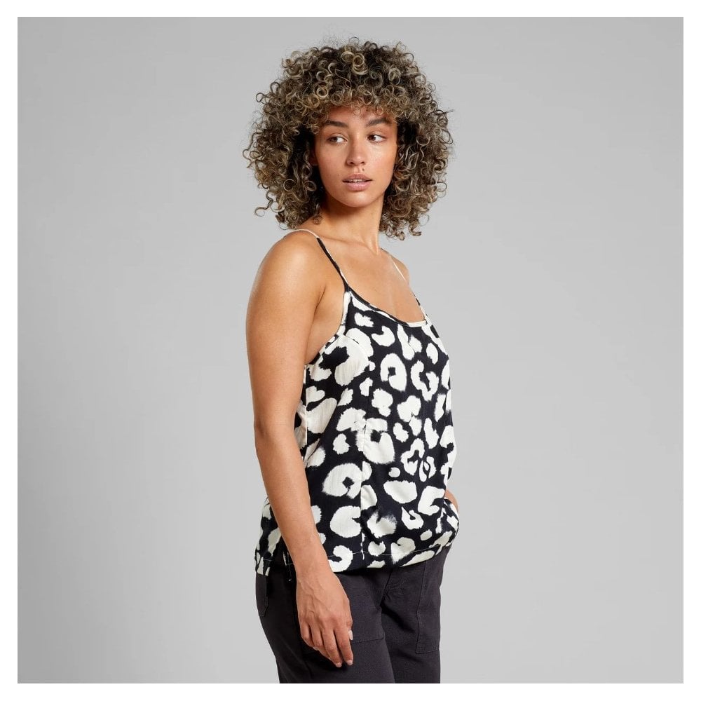 Strap Top Hoby Painted Leopard Black