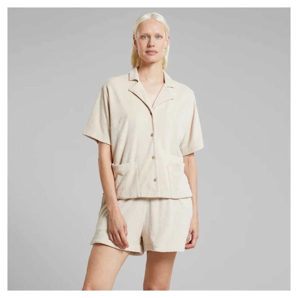 Terry Shorts Aspudden Oat White