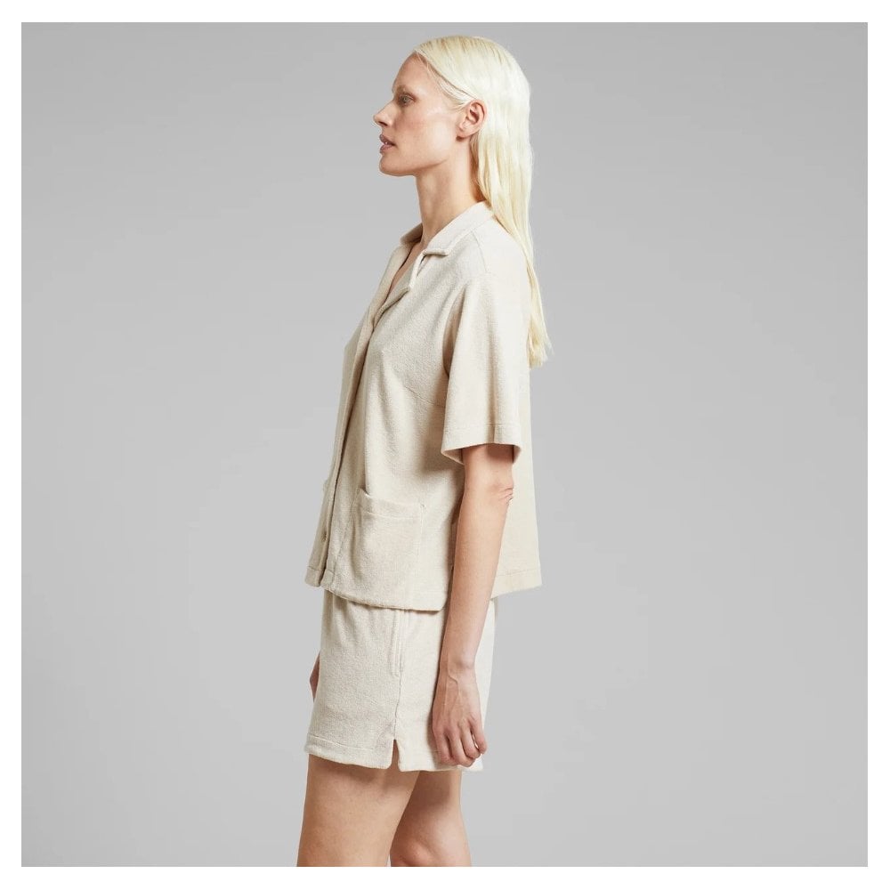 Terry Shorts Aspudden Oat White