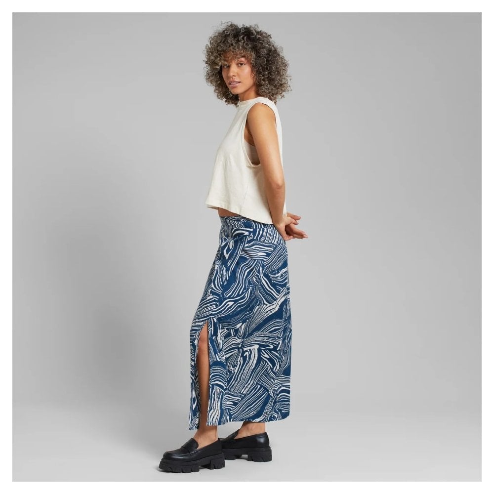 Wrap Skirt Stilleryd Clay Swirl Blue