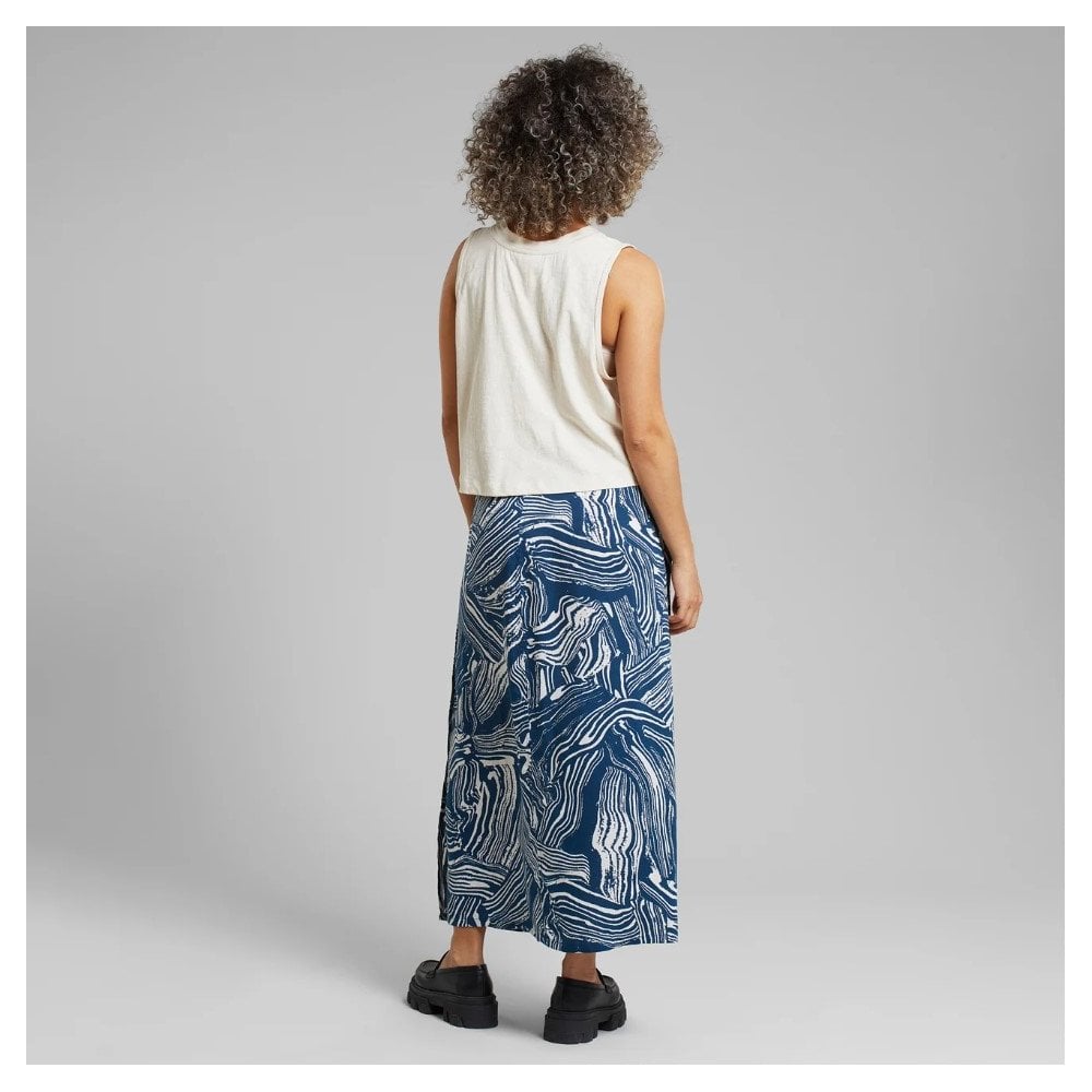 Wrap Skirt Stilleryd Clay Swirl Blue