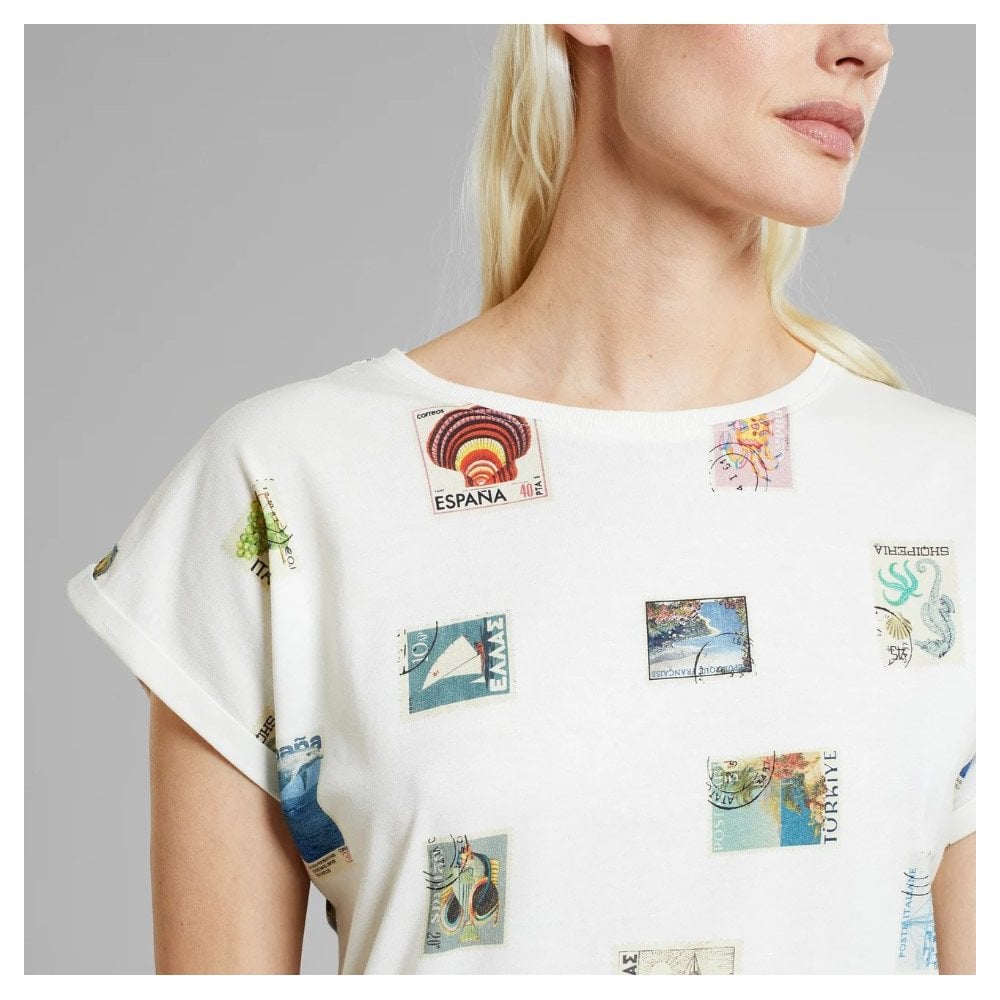 T-shirt Visby Stamps Off White