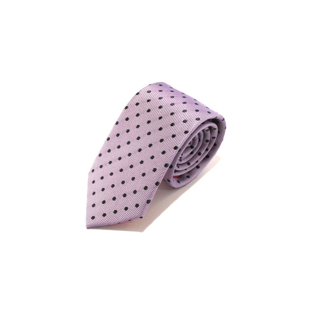 Online Polka Dot Red Label Silk Tie