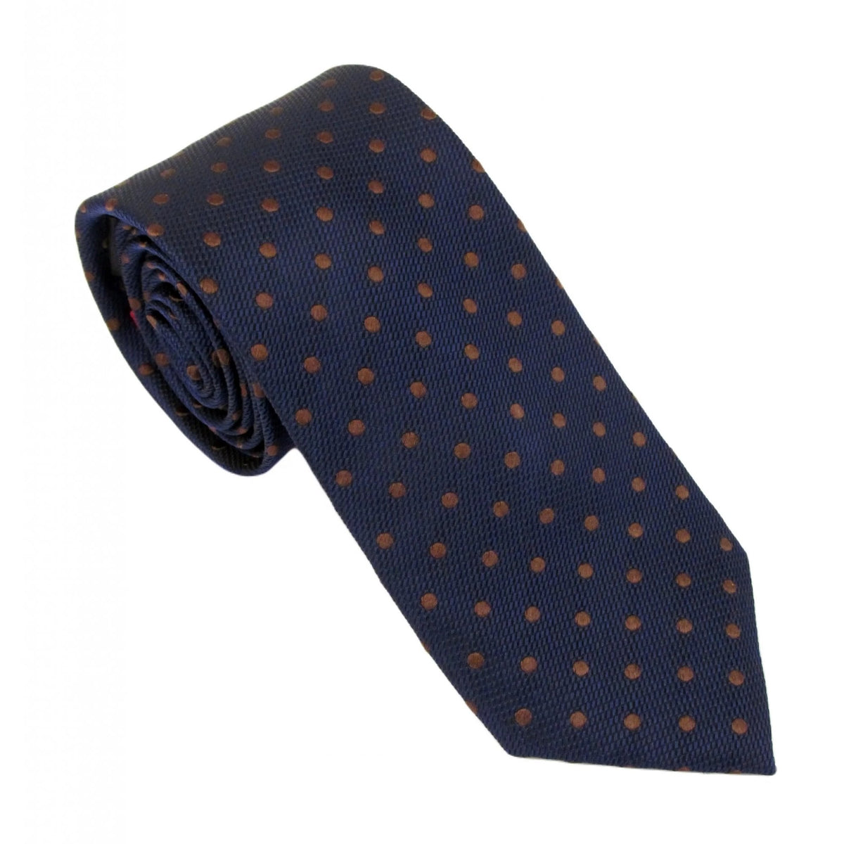 Online Polka Dot Red Label Silk Tie
