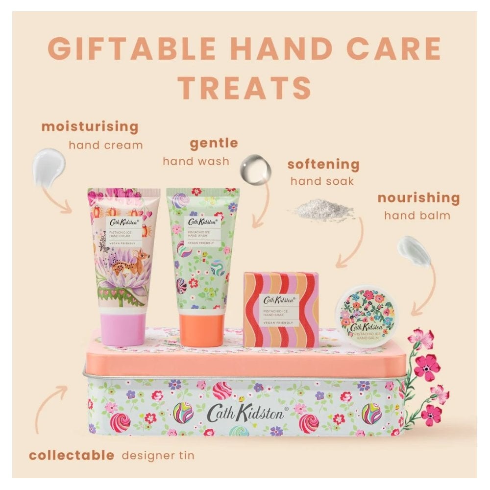 Hand Care Tin (Hand Cream 30ml  Hand Wash 30ml  Hand Soak 30g & Hand Balm 9g)