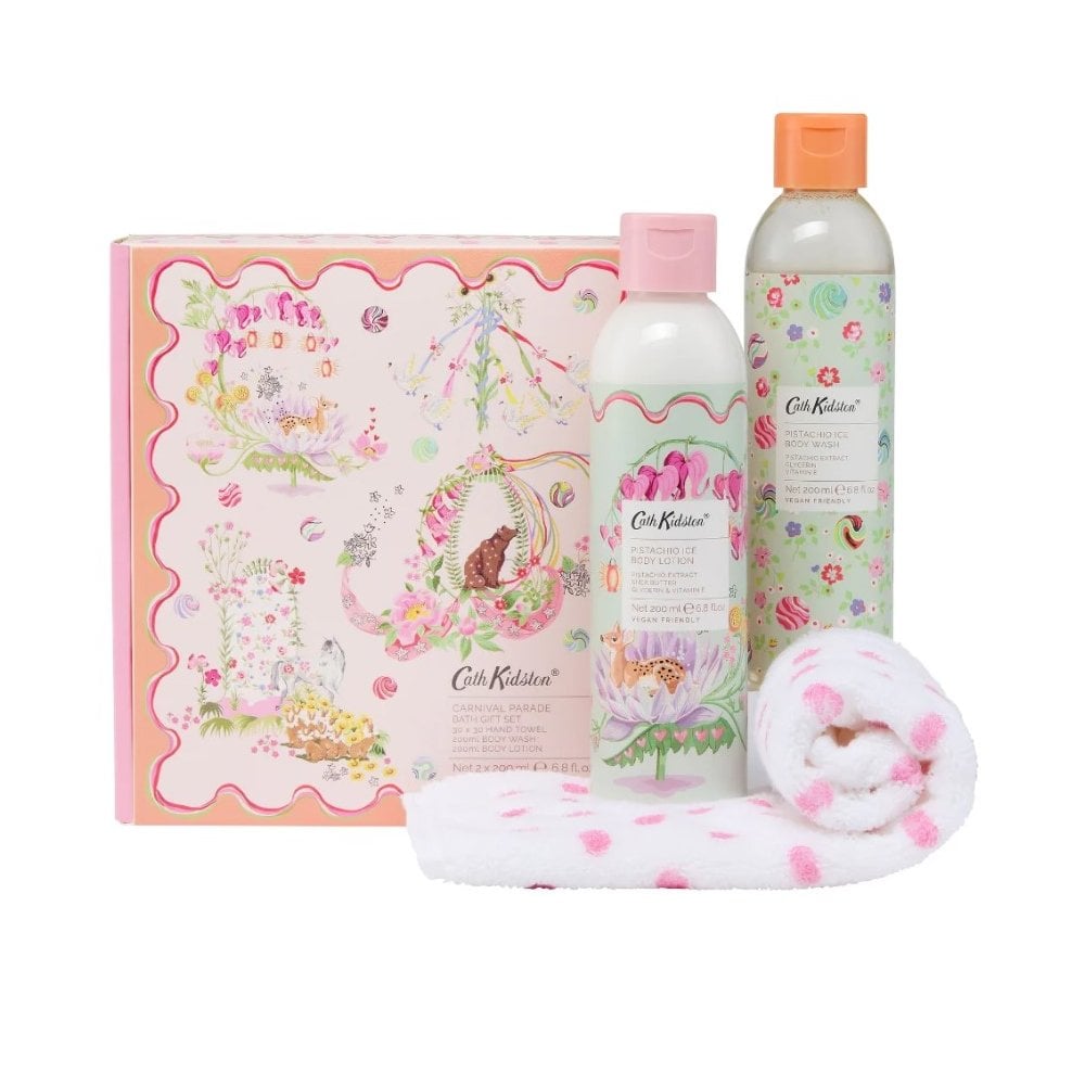 Bath Gift Set (Body Wash 200ml  Body Lotion 200ml & Hand Towel 30 x 30cm)