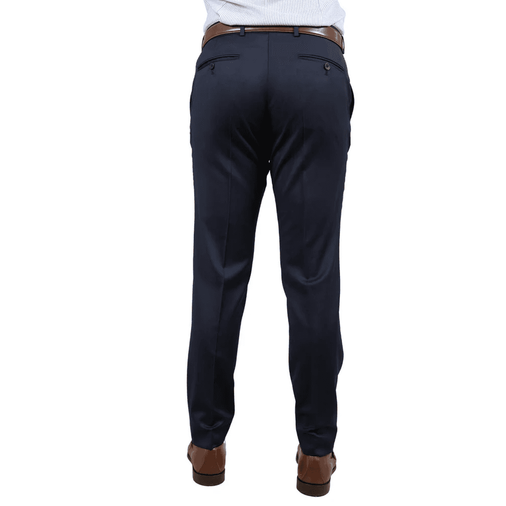 M&M TROUSERS NAVY PLAIN TWILL